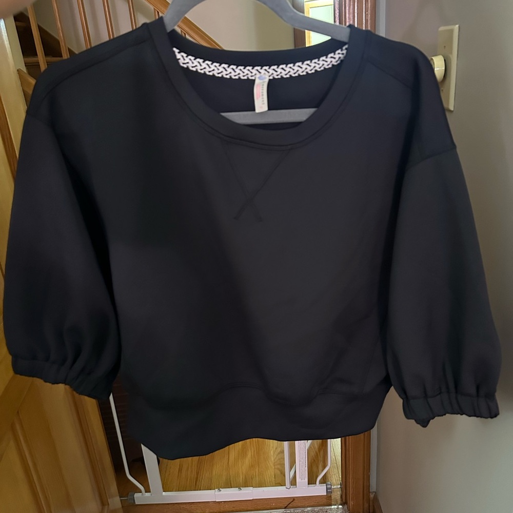 FP Movement by Free People Black Short Sleeve Top